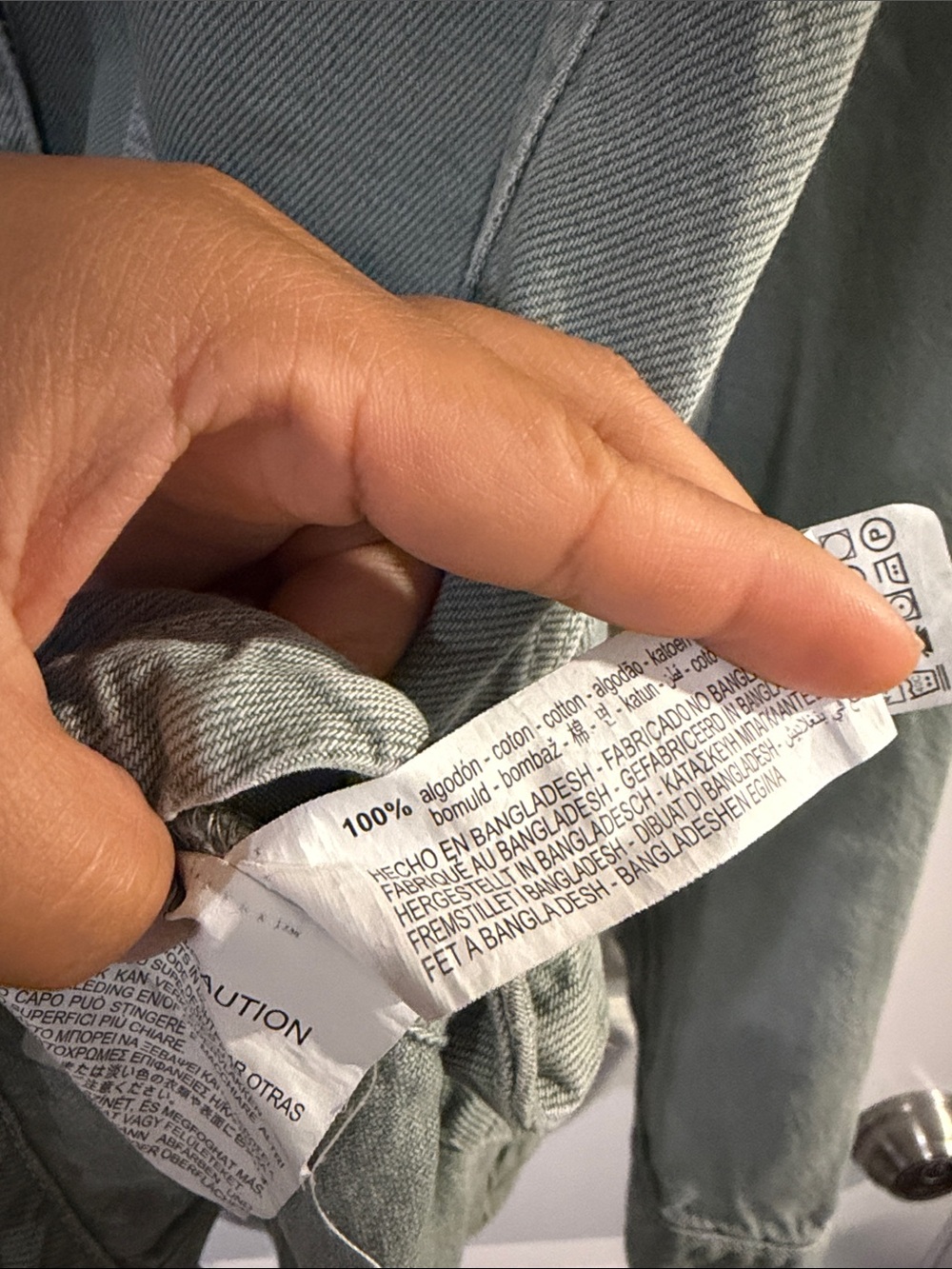 Zara 100% Cotton Button Down Casual Jean Overshirt Jacket - #76 - Picture 7 of 8